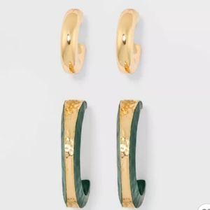 Hoop Earrings 2 piece set